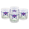 The Modern Home Bar Purple Iris Rocks Glasses | The Hour Shop