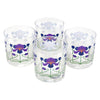 The Modern Home Bar Purple Iris Rocks Glasses | The Hour Shop
