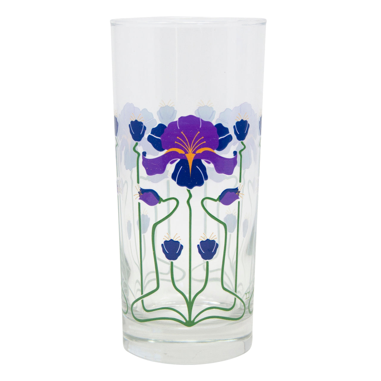 The Modern Home Bar White Purple Collins Glass | The Hour Shop