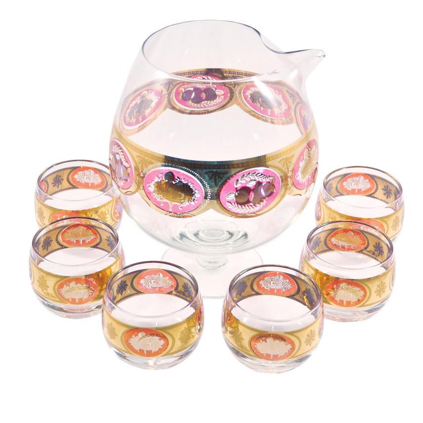 Vintage Bountiful Fruit Cera Cocktail Pitcher Set | The Hour
