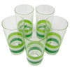 Vintage Georges Briard Green & White Collins Glasses Top | The Hour Shop