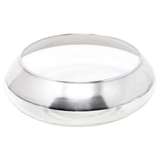 Vintage Dorothy Thorpe Small Sterling Silver Band Glass Bowl | The Hour