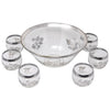 Vintage Georges Briard Silver Overlay Punch Bowl Set Top View | The Hour Shop