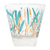 Vintage Fred Press Aqua & Gold Grasses Cocktail Pitcher Set Glass | The Hour Shop