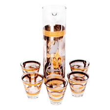 Vintage Fred Press White Trojan Horse Cocktail Pitcher Set | The Hour Shop