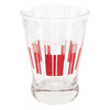 Vintage Red & White Stripe Cocktail Shaker Set Glass | The Hour Shop
