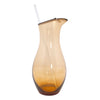 Vintage Sasaki Curved Amber Cocktail Pitcher Set Pitcher & Stirrer | The Hour Shop