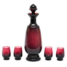 Vintage Amethyst Decanter Set | The Hour Shop