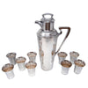 Vintage Art Deco Empire Style Silver Plate Cocktail Shaker Set Style | The Hour Shop