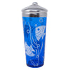 Vintage Hazel Atlas Cobalt White Angel Fish Cocktail Shaker Back | The Hour Shop