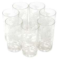 Vintage Hazel Atlas White Gazelle Collins Glasses | The Hour
