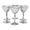 Vintage Chrome Cocktail Stems front | The Hour Shop