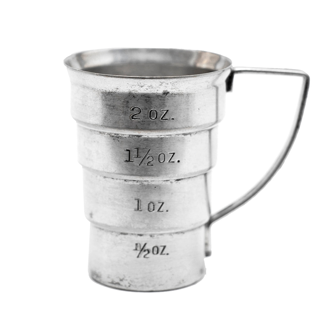 Vintage Napier Silver Plate Handle Stepped Jigger | The Hour Shop