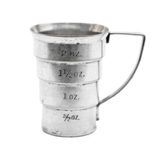 Vintage Napier Silver Plate Handle Stepped Jigger | The Hour Shop