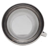 Vintage Silver Plate Clear Plastic Base Jigger - Transparent Bottom | The Hour Shop Barware
