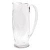 Vintage Heisey Frosted Flowers Cocktail Pitcher Set Pitcher Left | The Hour Shop