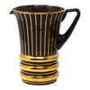 Vintage Art Deco Brown Amber & Gold Cocktail Pitcher | The Hour