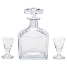 Vintage Etched Crystal Stag Decanter Set, The Hour Shop Vintage Cocktail Set