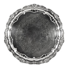 Vintage Poole Silver Co. Round EPCA Round Tray | The Hour