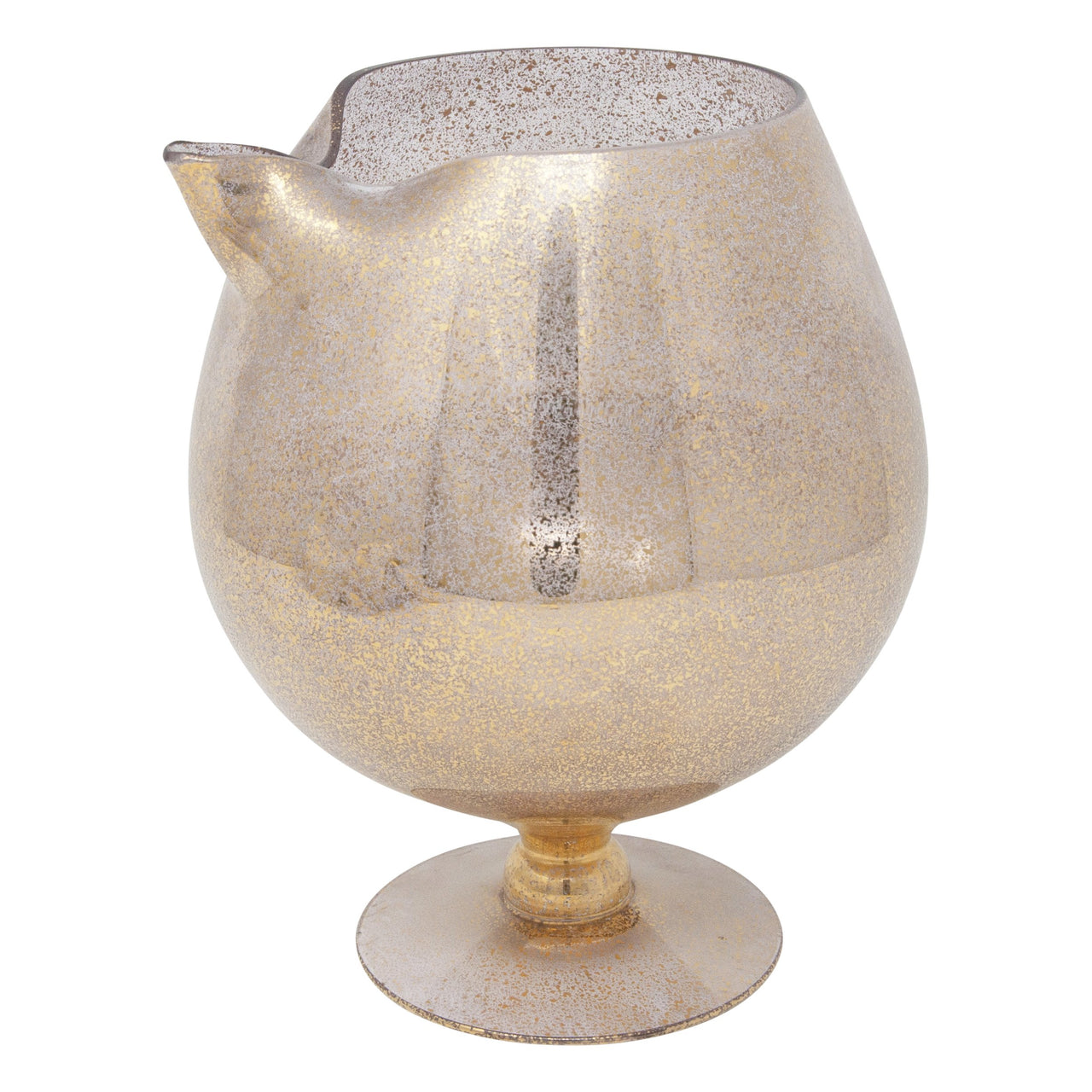 Vintage Gold Fleck Pedestal Pitcher | The Hour Shop