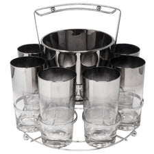 Vintage Mercury Fade Collins Ice Bucket Caddy Set | The Hour Shop