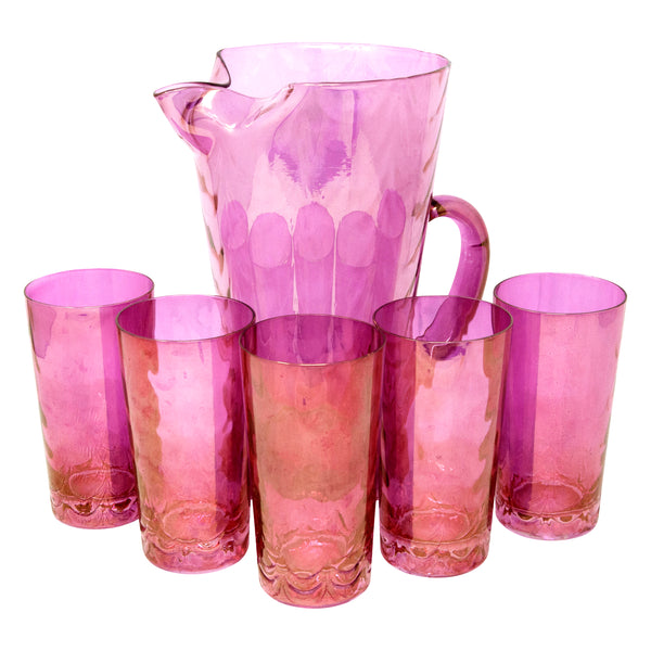 http://thehourshop.com/cdn/shop/products/9372-Vintage-1940S-Pink-Iridescent-Cocktail-Pitcher-Glasses_grande.jpg?v=1595887955