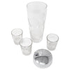 Vintage Frosted Circus Motif Cocktail Shaker Set Pieces | The Hour Shop