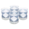 The Modern Home Bar Hypnotic White Diamond Rocks Glasses Top | The Hour Shop