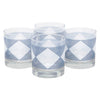 The Modern Home Bar Hypnotic White Diamond Rocks Glasses | The Hour Shop