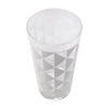 The Modern Home Bar Deco Diamonds White Collins Glass Top | The Hour Shop