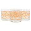 The Modern Home Bar Saffron Waves Rocks Glasses Front | The Hour Shop