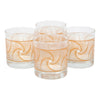 The Modern Home Bar Saffron Waves Rocks Glasses | The Hour Shop