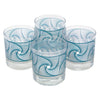 The Modern Home Bar Teal Waves Rocks Glasses Top | The Hour Shop