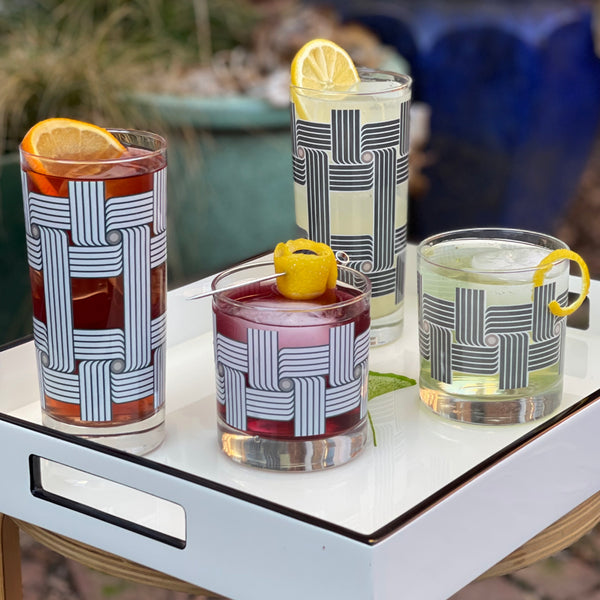 The Modern Home Bar Roundabout Day Rocks Glass | The Hour Shop