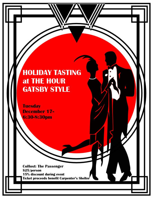 HOLIDAY TASTING PARTY GATSBY STYLE!