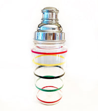 Multi Color Ringed Cocktail Shaker