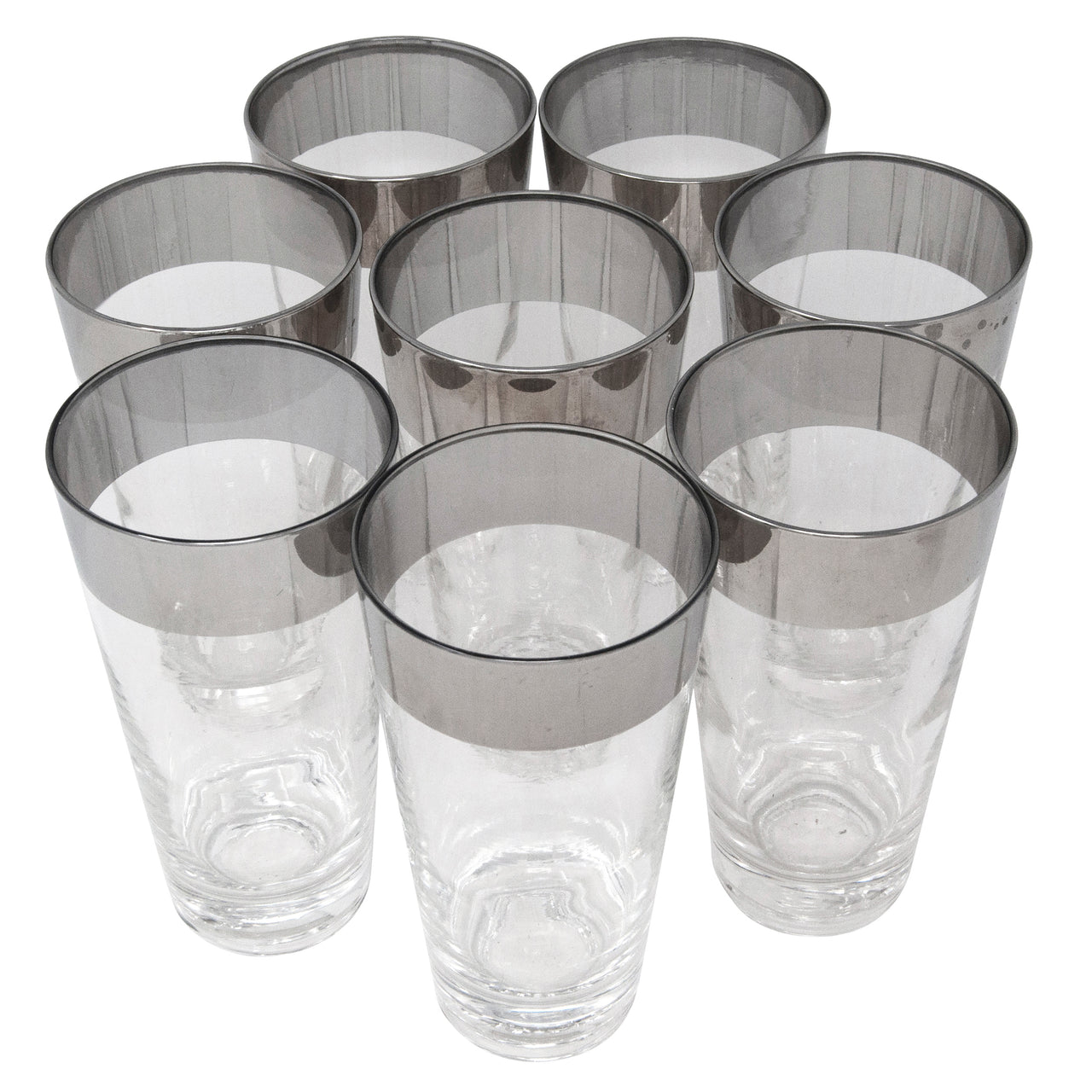 Vintage Tapered Mercury Band Collins Glasses The Hour Shop