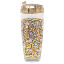 Vintage Gold Scroll Cocktail Shaker | The Hour Shop