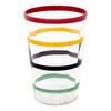 Vintage Hand Painted Multi-Color Rings Cocktail Shaker Set Glass | The Hour Shop