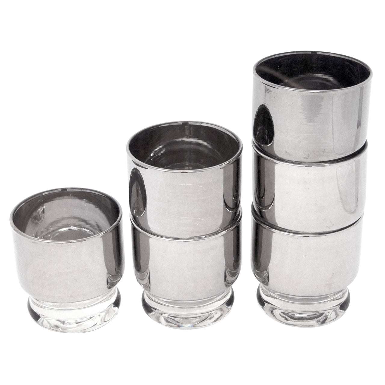 Small Rocks Glasses Vintage Small Mercury Footed Rocks Glasses | The Hour Shop