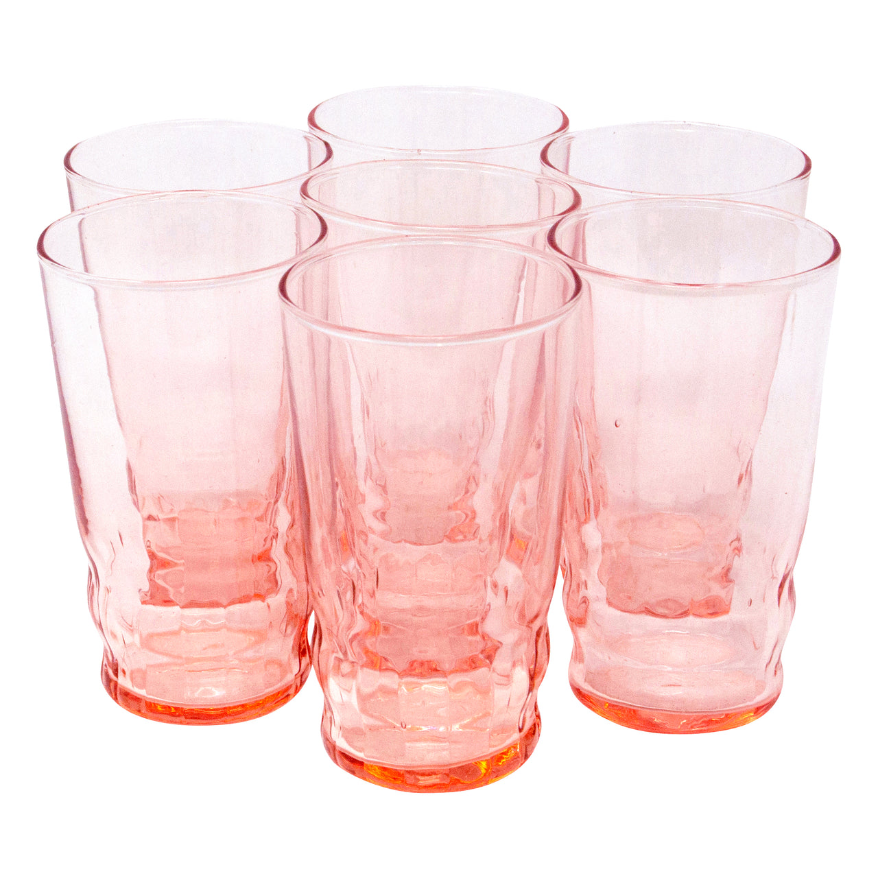 Vintage Depression Glass Pink Cocktail Glasses, The Hour Shop