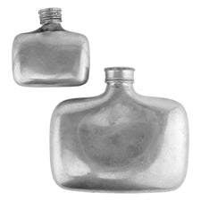 Prohibition Era Vintage Pewter Bottle Flask Duo | The Hour Shop