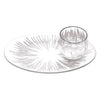 Vintage Dorothy Thorpe Sterling Silver Atomic Splash Serving Set Glass and Plate Top | The Hour