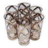Vintage Georges Briard Silver & Gold Plaid Collins Glasses Top | The Hour 