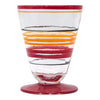 Painted Stripes Cocktail Glasses