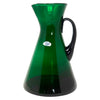 Vintage Blenko Emerald Handblown Beaker Pitcher Right | The Hour Shop