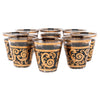 Vintage Culver Ebony Baroque Double Old Fashioned Glasses Front | The Hour