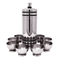 Vintage Chase Gaiety Chrome Cocktail Shaker Set Front | The Hour Shop