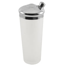 Vintage White Frosted Glass Cocktail Shaker | The Hour Shop