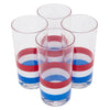 Georges Briard Red White and Blue Collins Glasses Top | The Hour Shop